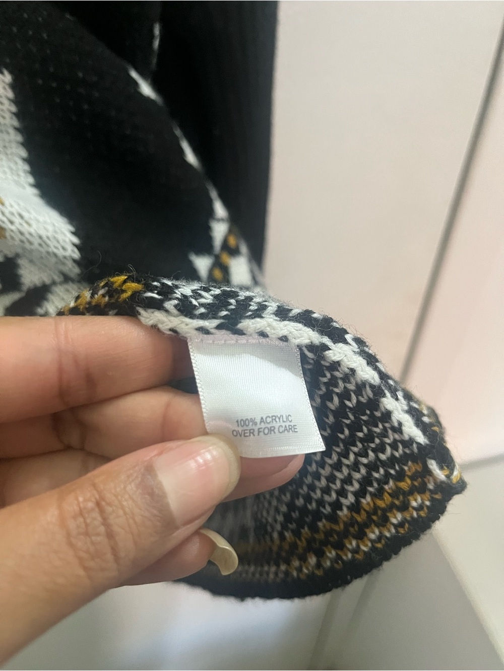 Relativity Black, Gold & Cream Aztec Knit Pullover - Picture 5 of 5